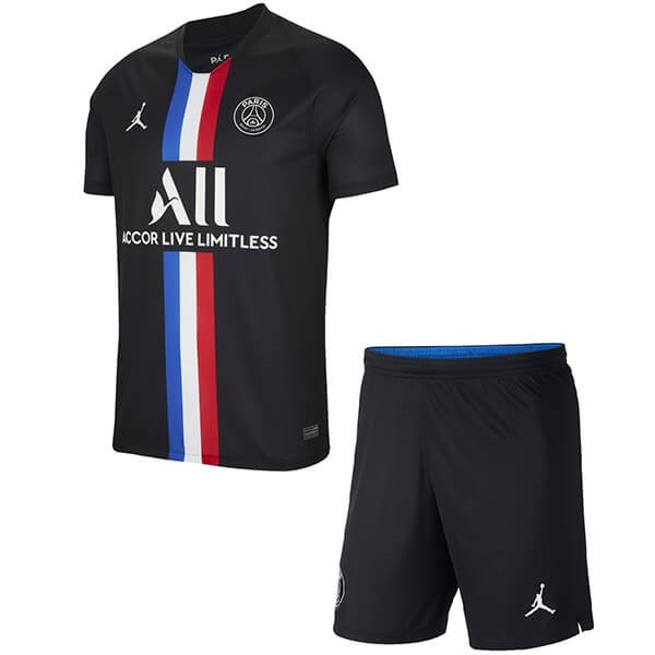 JORDAN Camiseta Paris Saint Germain 4ª Niños 2019-2020 Negro